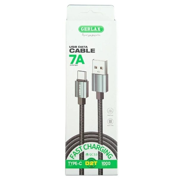 Cable USB a Tipo C 7A Enmallado 1m