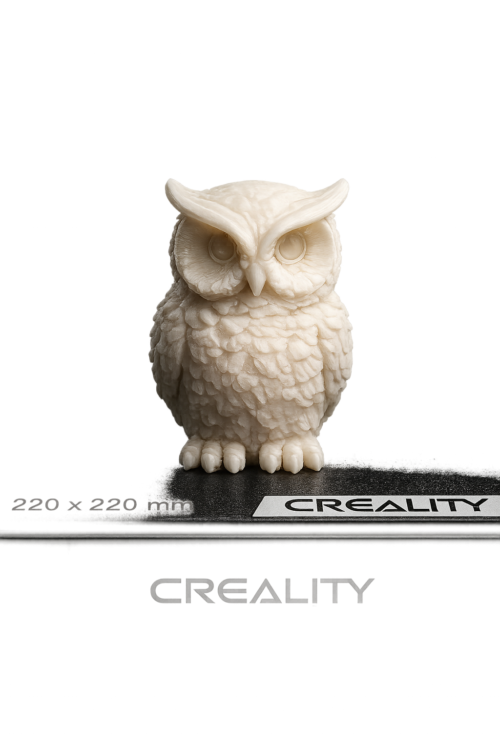 Buho_3D Búho Decorativo Impreso en PLA 3D 4 cm Blanco