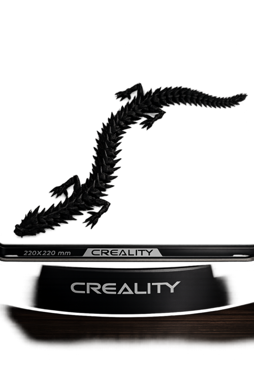 Dragon_Negro Dragon Articulado Escualizable 35 cm PLA Negro