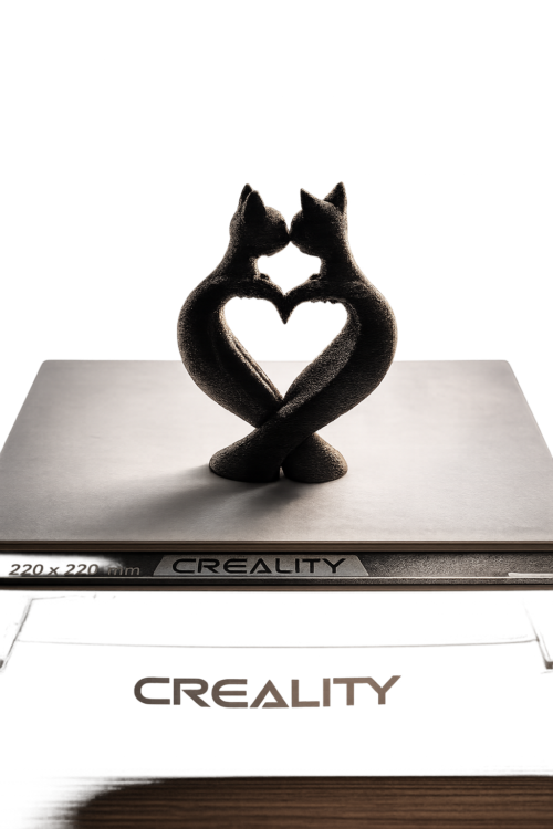 GatoEscalera Escultura Gatos Corazón 8 cm