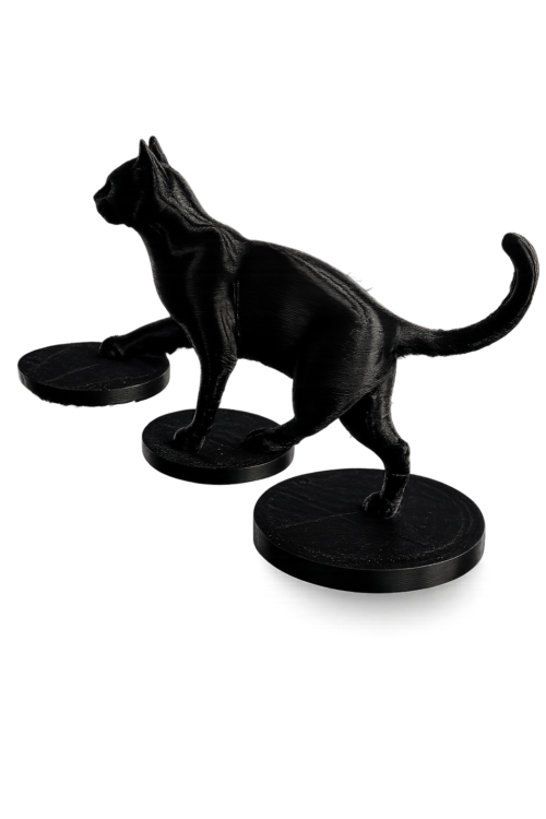 GatoEscalera_1 Escultura Gato Subiendo Escalera 10 cm