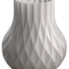 Jarrón Decorativo Impreso en PLA Blanco 10 cm
