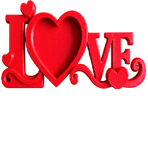 PortaFotosLove3 Portafotos Rojo Love 15 × 10 cm