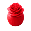 Vasija Texturizada con Tapa Rosa 5 cm Rojo